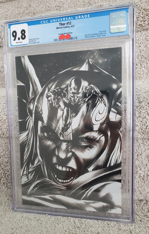 
                  
                    Load image into Gallery viewer, Thor #12 Virgin B &amp;amp; W Sketch Mico Suayan CGC 9.8
                  
                